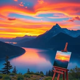 Simple Landscape Painting Ideas icon