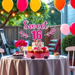 Simple Sweet 16 Party Ideas at Home icon