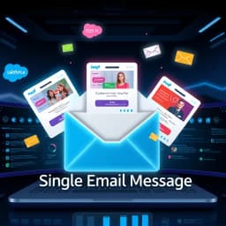 Single Email Message Salesforce with Template icon