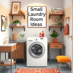 Small Laundry Room Ideas with Top Loading Washer icon