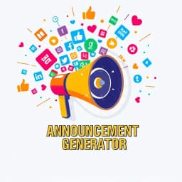 Social Media Announcement Generator icon