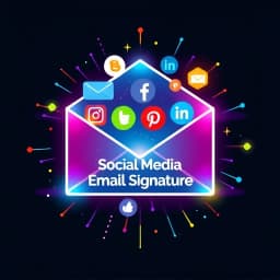 Social Media Email Signature Template icon
