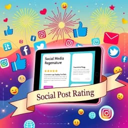 Social Media Rating Post Generator icon