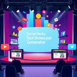 Social Media Tool Showcase Generator icon