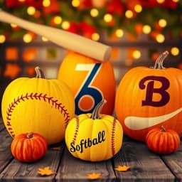 Softball Pumpkin Painting Ideas icon