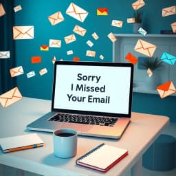 Sorry I Missed Your Email Template icon