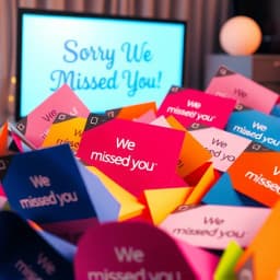 Sorry We Missed You Event Email Template icon