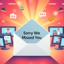 Sorry We Missed You Webinar Email Template icon