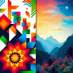 Split Canvas Painting Ideas icon