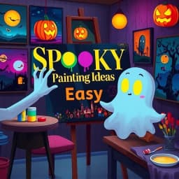 Spooky Painting Ideas Easy icon
