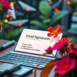 Standard Email Signature Template icon