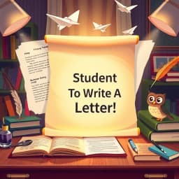 Student How to Write a Letter icon