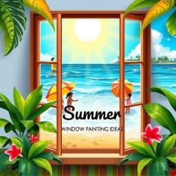 Summer Window Painting Ideas icon