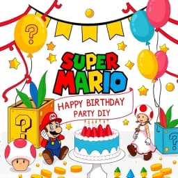 Super Mario Birthday Party Ideas DIY icon