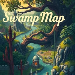 Swamp Map Illustration Generator icon
