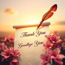 Thank You and Goodbye Email Template icon