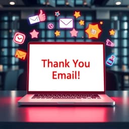 Thank You Email After Zoom Interview Template icon