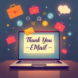 Thank You Email to Recruiter Template icon