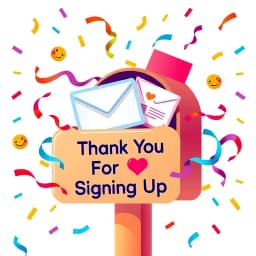 Thank You for Signing Up Email Template icon