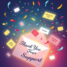Thank You for Your Support Email Template icon