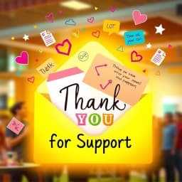 Thank You Letter for Support Generator icon