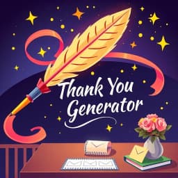 Thank You Note Generator AI icon