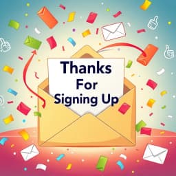 Thanks for Signing Up Email Template icon