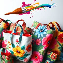 Tote Bag Painting Ideas Aesthetic icon