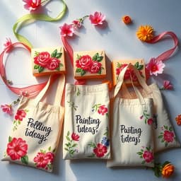 Tote Bag Painting Ideas Flowers icon