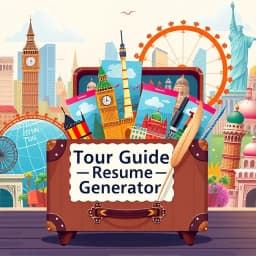 Tour Guide Resume Generator icon