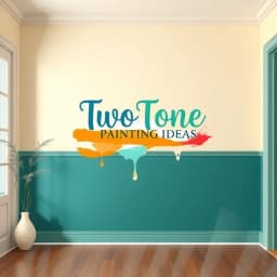 Two Tone Painting Ideas with Chair Rail icon