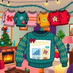 Ugly Sweater Email Template icon