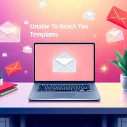 Unable to Reach You Email Template icon