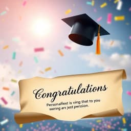 University Graduation Congratulations Message Generator icon