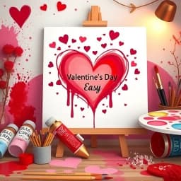 Valentine's Day Painting Ideas Easy icon