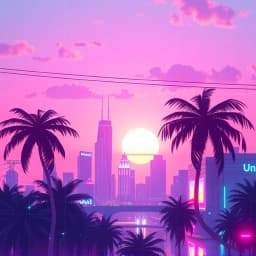 Vaporwave Style Album Cover Generator icon