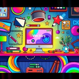 Vector Illustration Generator icon