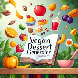 Vegan Dessert Recipe Generator icon