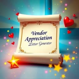 Vendor Appreciation Letter Generator icon