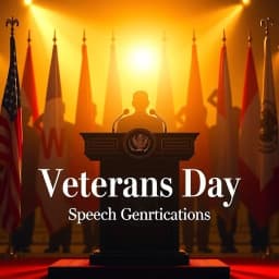 Veterans Day Speech Generator icon