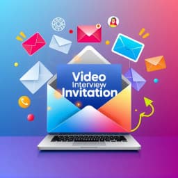 Video Interview Invitation Email Template icon