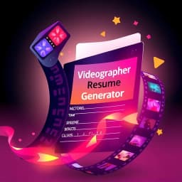 Videographer Resume Generator icon