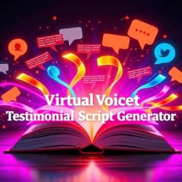 Virtual Product Testimonial Script Generator icon