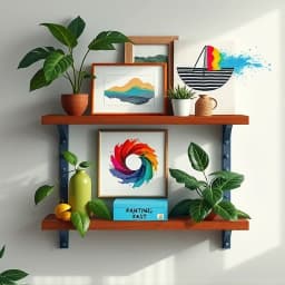 Wall Shelf Painting Ideas icon