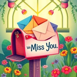We Miss You Email Template icon