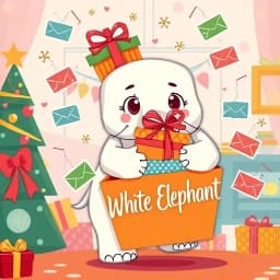 White Elephant Email Template icon