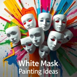White Mask Painting Ideas icon