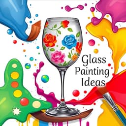 Wine Glass Painting Ideas Easy icon