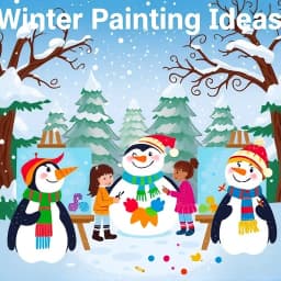 Winter Painting Ideas for Kids icon