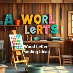 Wood Letter Painting Ideas icon